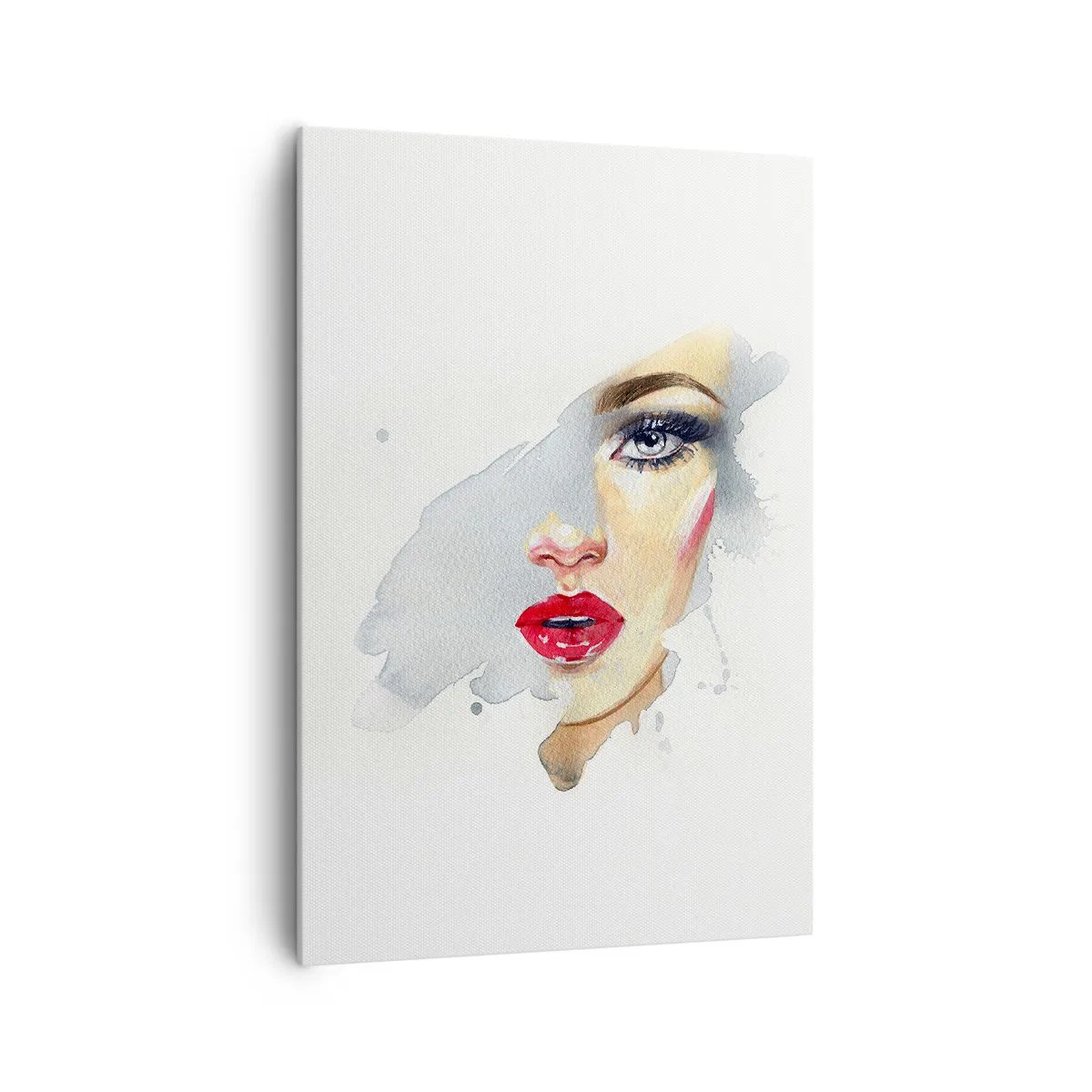 Canvastavla - Bild på duk - Reflektion i vattendroppe - 70x100 cm