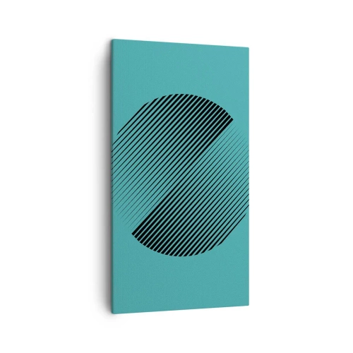 Canvastavla - Bild på duk - Cirkeln - en geometrisk variation - 45x80 cm