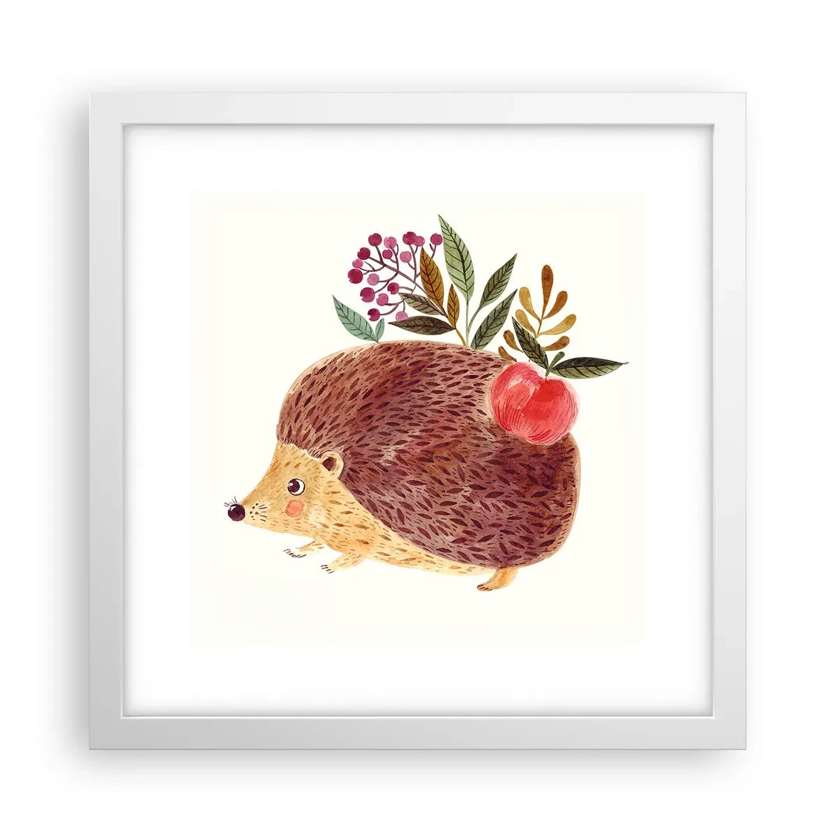 Affisch i vit ram - Och du gillar mig redan - 30x30 cm