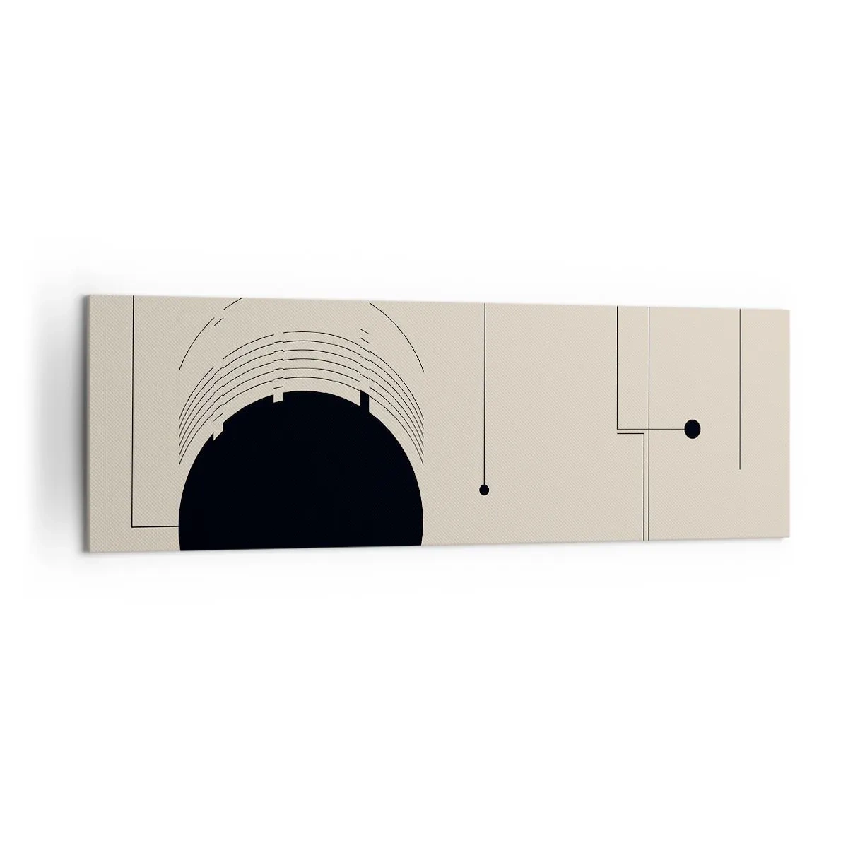 Canvastavla - Bild på duk - Fjädrande och dynamisk komposition - 160x50 cm