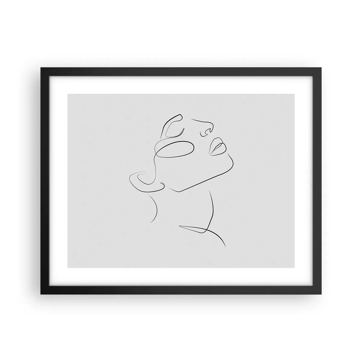 Affisch i svart ram - Drömmens meander - 50x40 cm