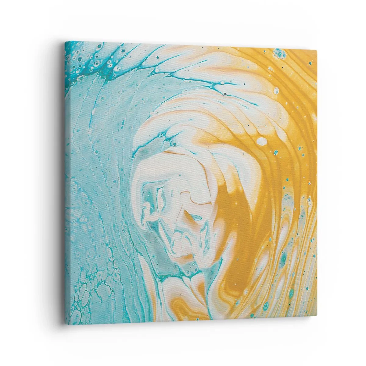 Canvastavla - Bild på duk - Pastellfärgad virvel - 30x30 cm