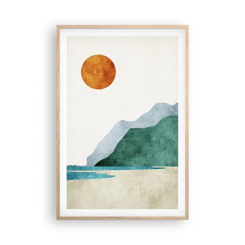 Affisch i ram av ljusek - Landskap som det borde vara - 61x91 cm