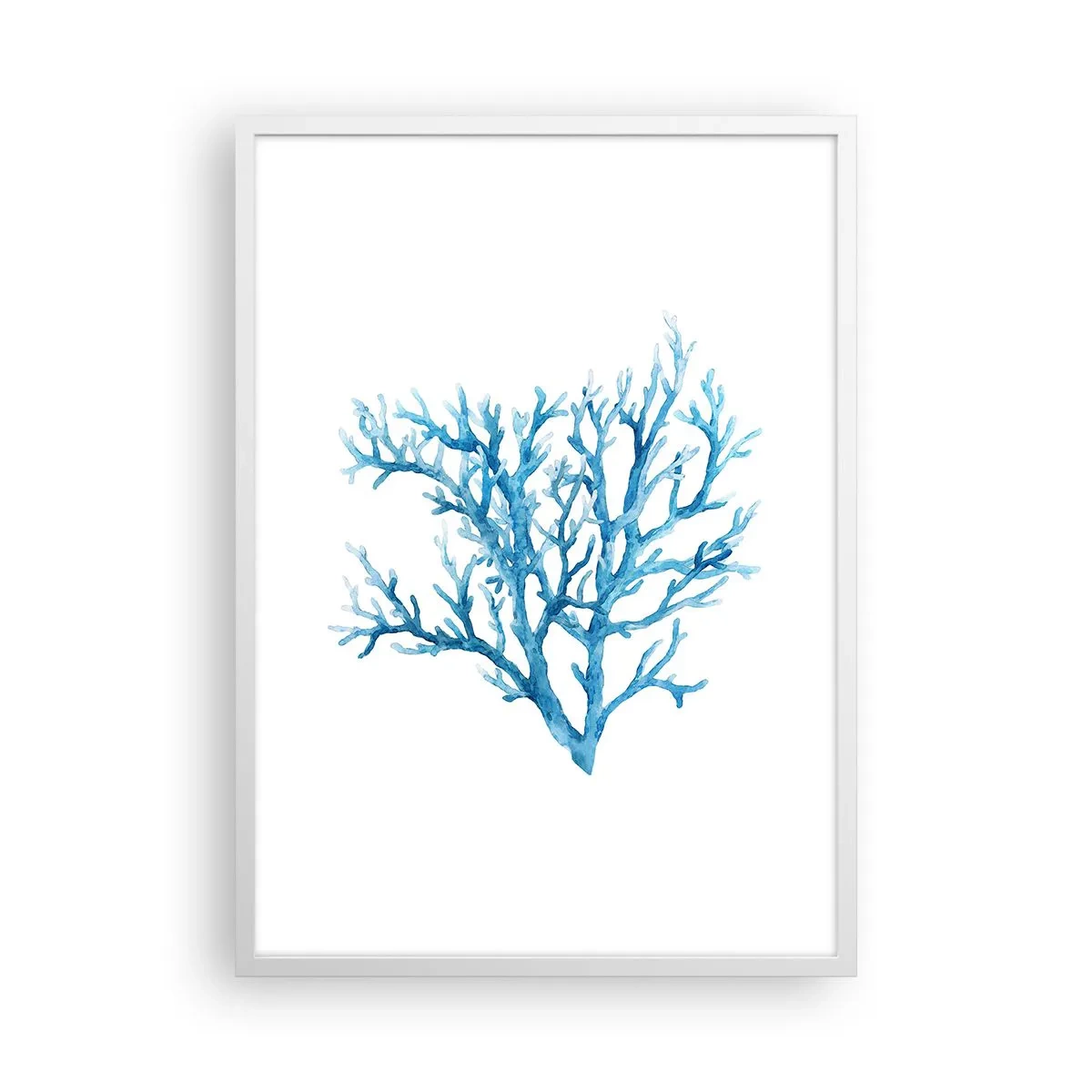 Affisch i vit ram - Marin filigran - 50x70 cm