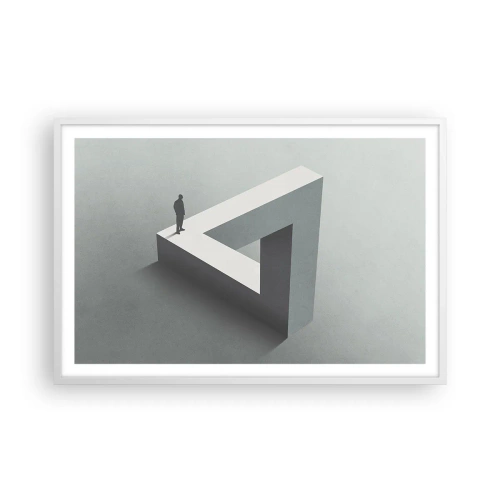 Affisch i vit ram - Och ändå möjligt - 91x61 cm