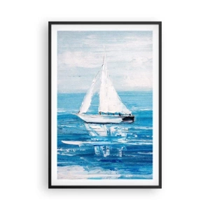 Affisch i svart ram - Med en vän vid din sida - 61x91 cm