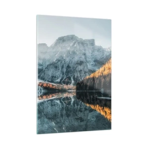 Glastavla - Bild på glas - Spegellandskap - 50x70 cm