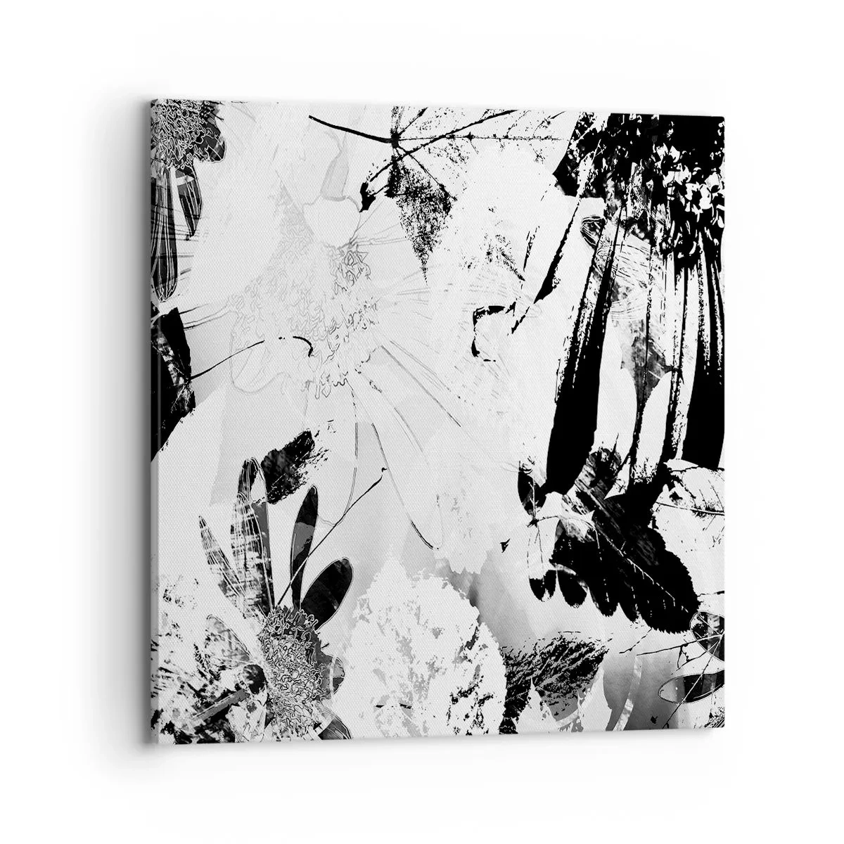 Canvastavla - Bild på duk - Höst i negativet - 70x70 cm