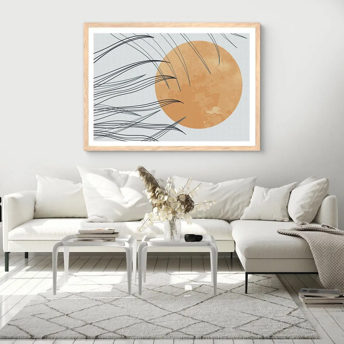 Affisch i ram av ljusek - Alltid mot solen - 91x61 cm