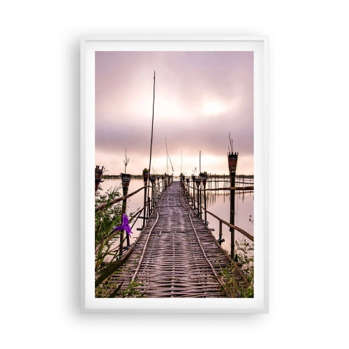 Affisch i vit ram - Asiens lugn och tystnad - 61x91 cm