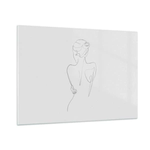 Glastavla - Bild på glas - Kroppens musik - 100x70 cm