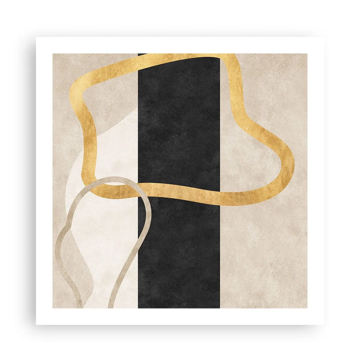 Affisch - Slingrande former - 60x60 cm
