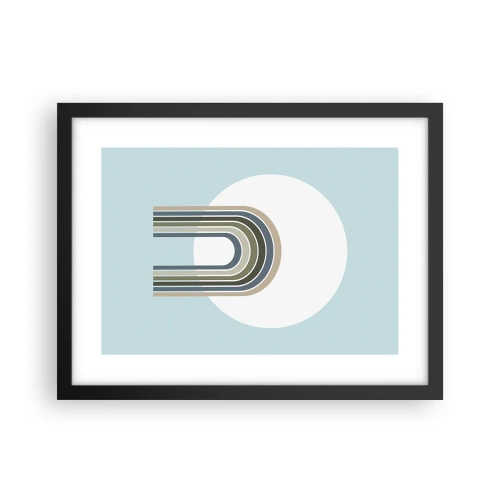 Affisch i svart ram - Ostoppad attraktionskraft - 40x30 cm