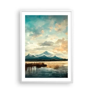 Affisch i vit ram - Under himlens skydd - 50x70 cm