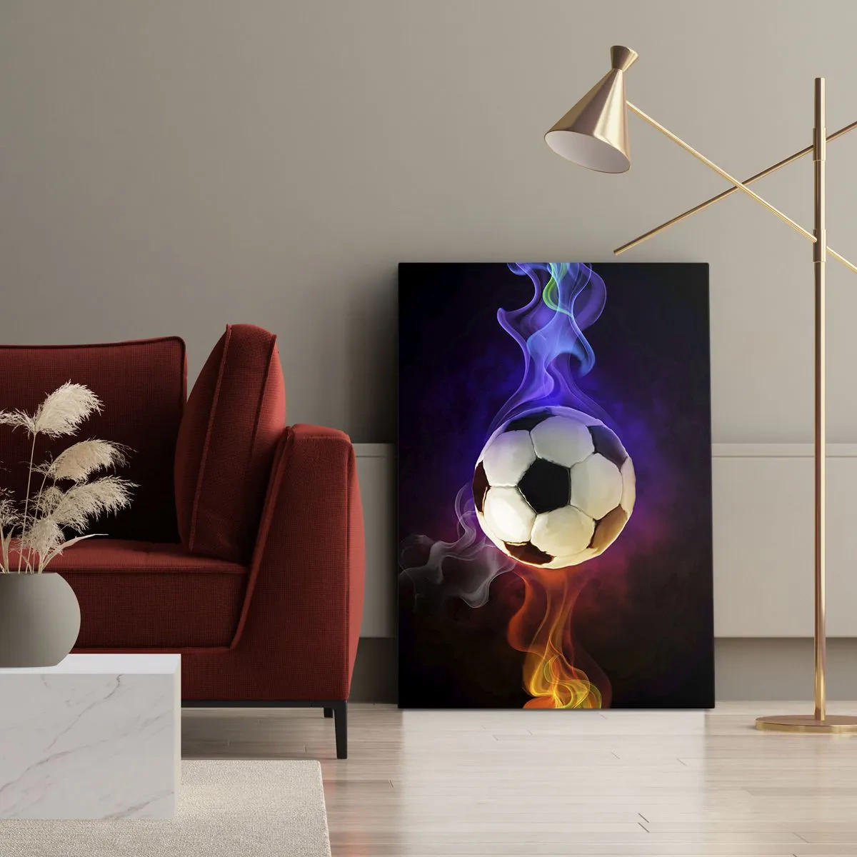 Canvastavla - Bild på duk - Spelets magiska kraft - 55x100 cm