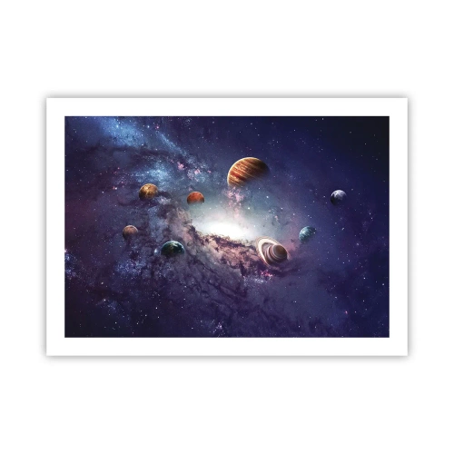 Affisch - Sol- och danssystem - 70x50 cm