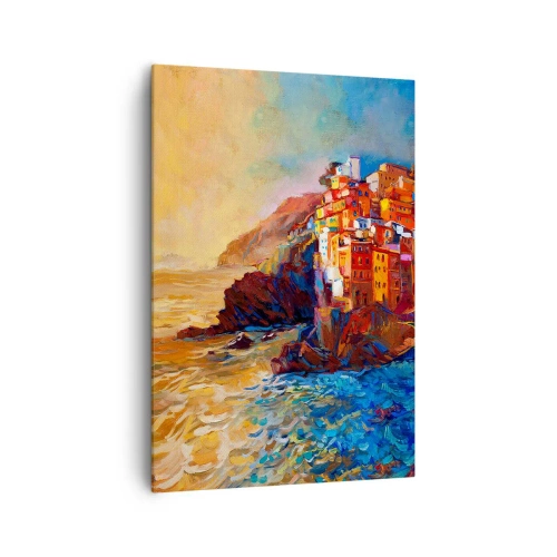 Canvastavla - Bild på duk - Italiensk stämning - 70x100 cm