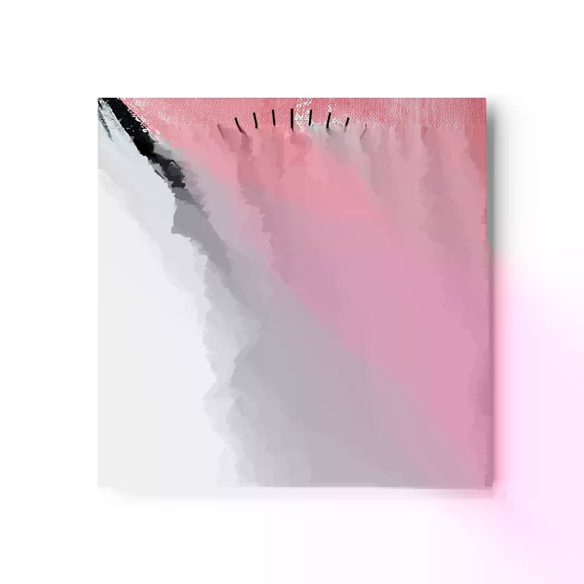 Väggklocka - Klocka på glas - Anpassad komposition - 30x30 cm