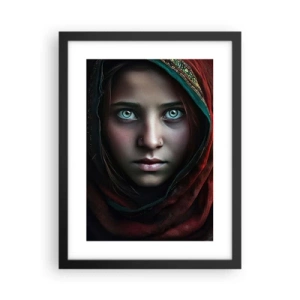 Affisch i svart ram - Östlig prinsessa - 30x40 cm