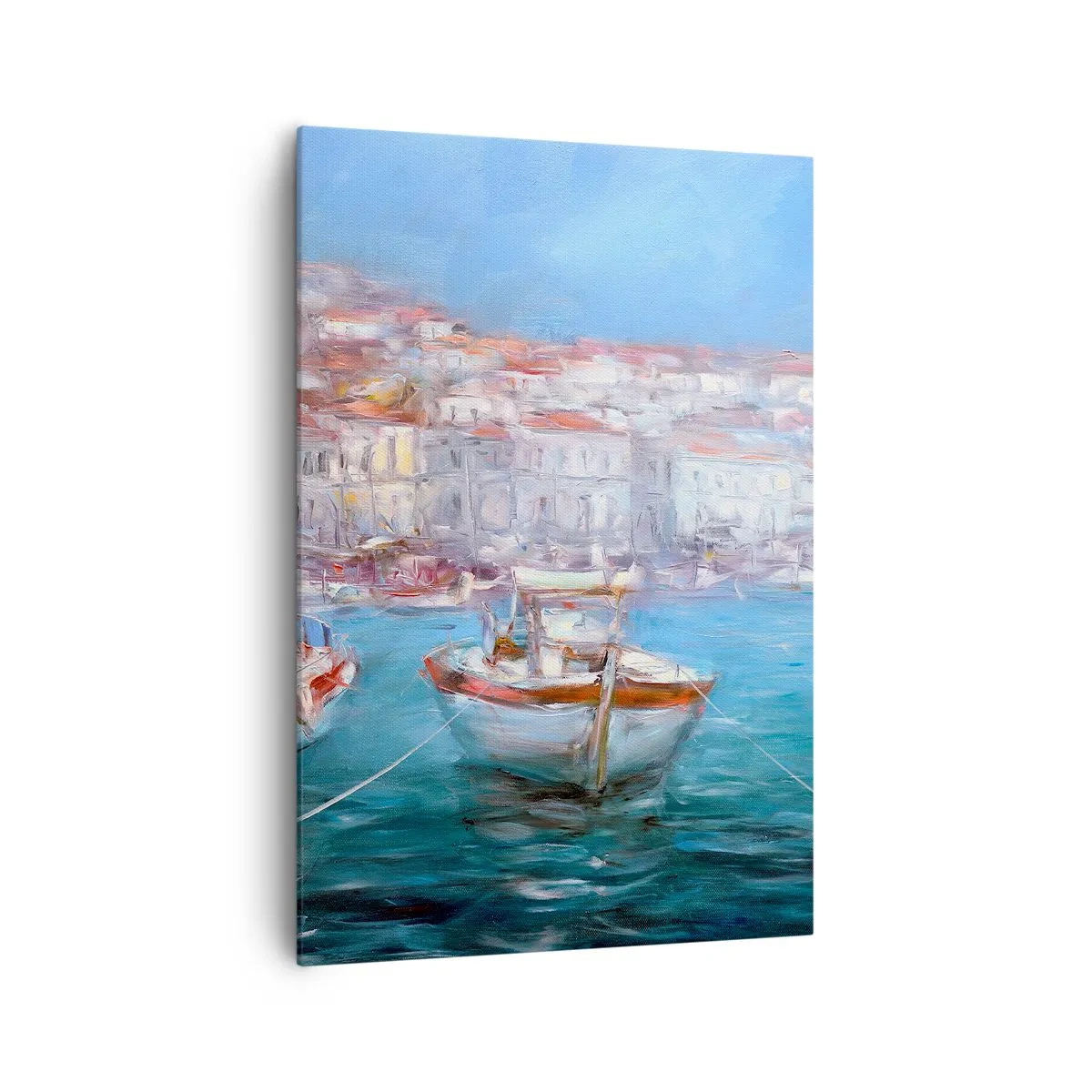 Canvastavla - Bild på duk - Italiensk vik - 70x100 cm