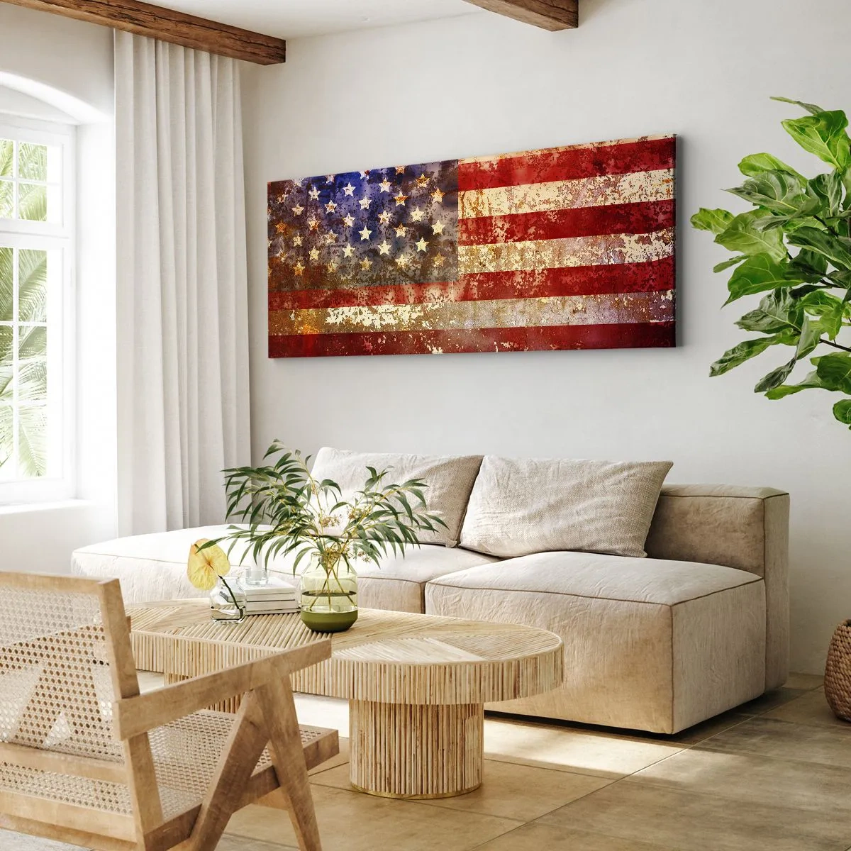 Canvastavla - Bild på duk - Äran är tidlös - 100x40 cm