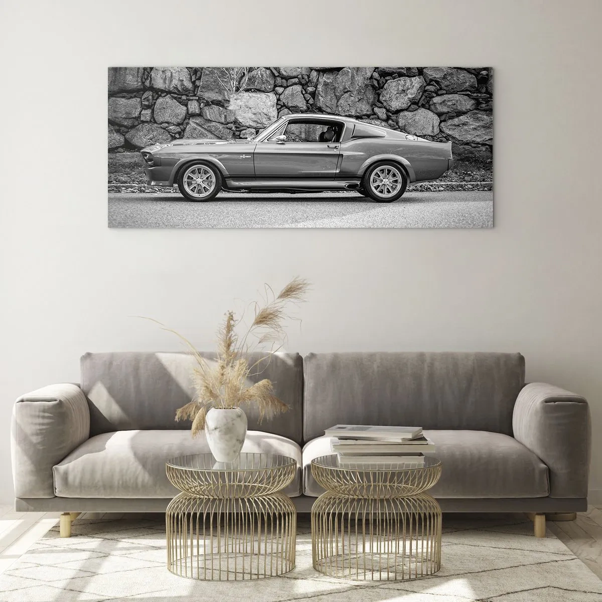 Glastavla - Bild på glas - Legend från 60-talet - 120x50 cm