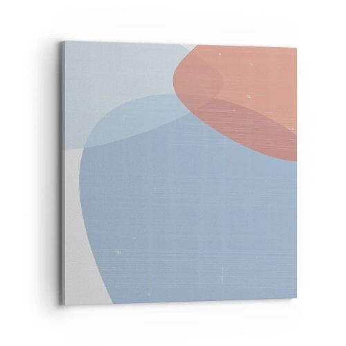Canvastavla - Bild på duk - Pastellfärgade relationer - 70x70 cm