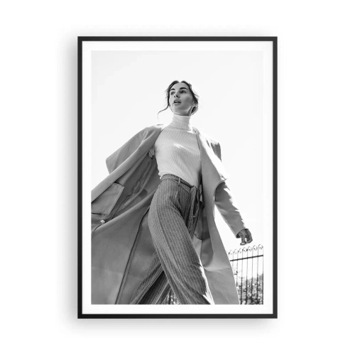 Affisch i svart ram - Följer du med mig? - 70x100 cm