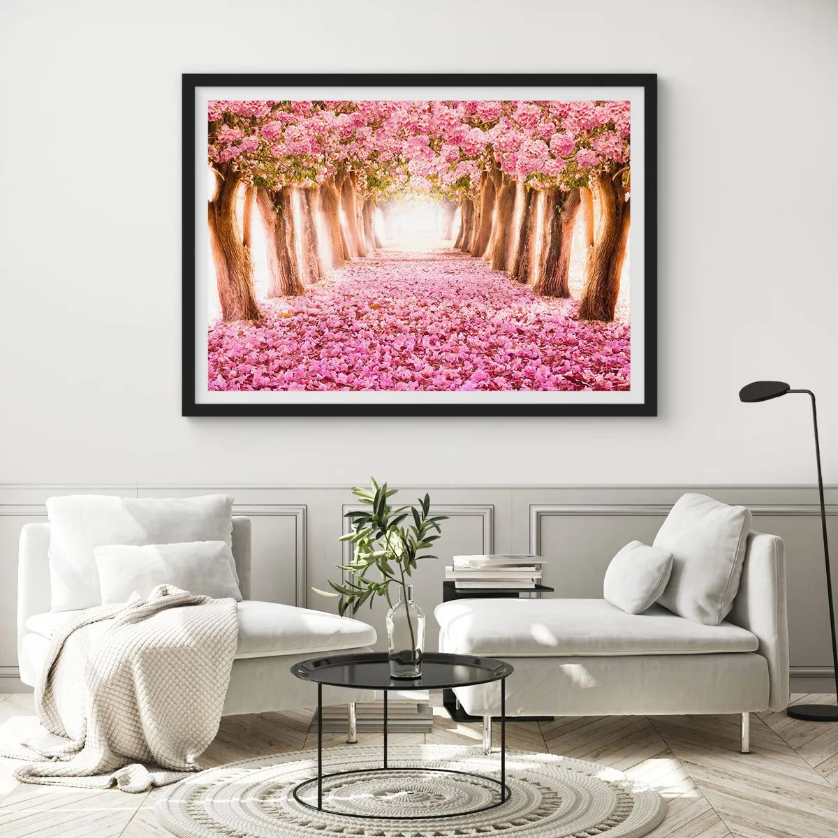 Affisch i svart ram - Vägen till paradiset - 70x50 cm