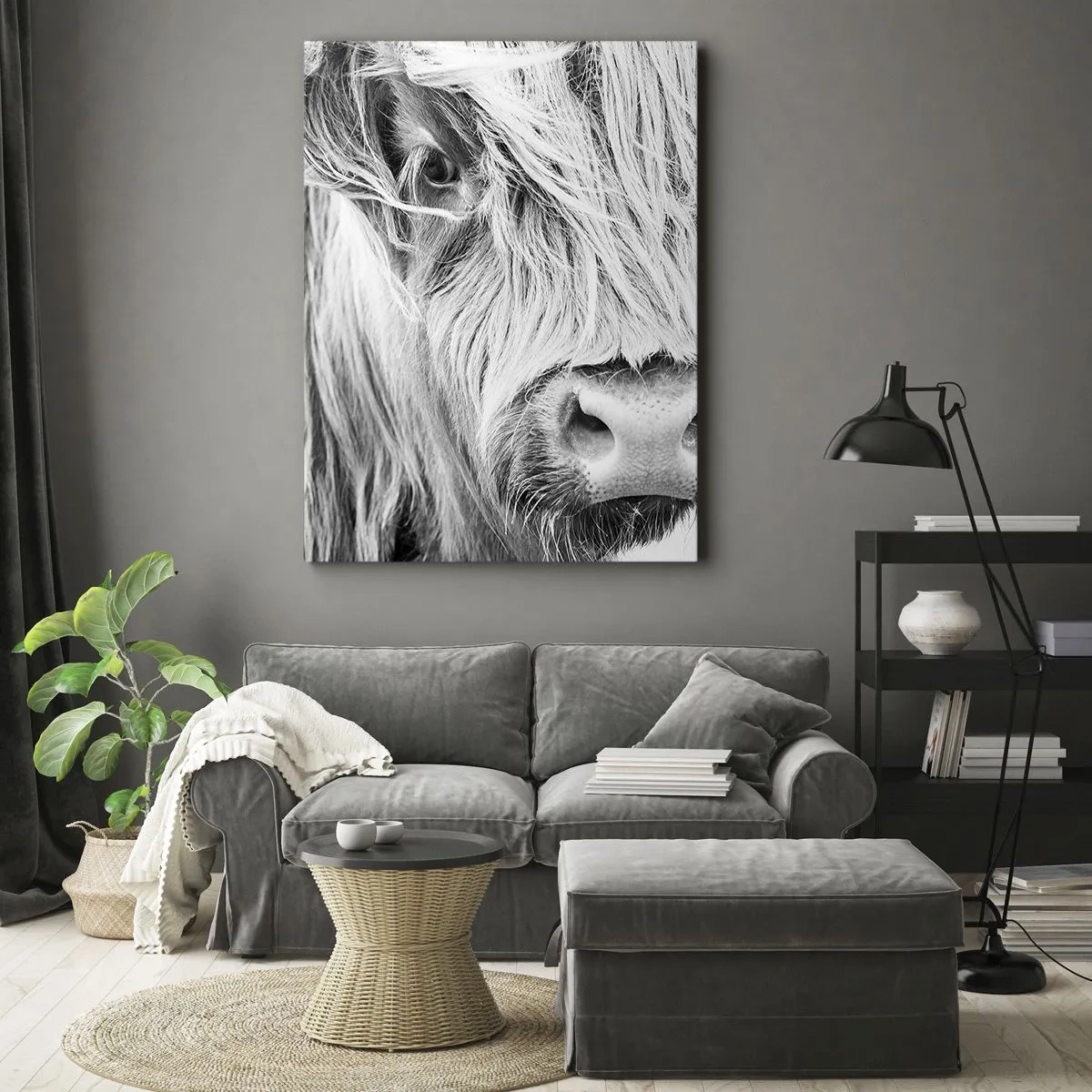 Canvastavla - Bild på duk - Skotsk vildhet - 50x70 cm