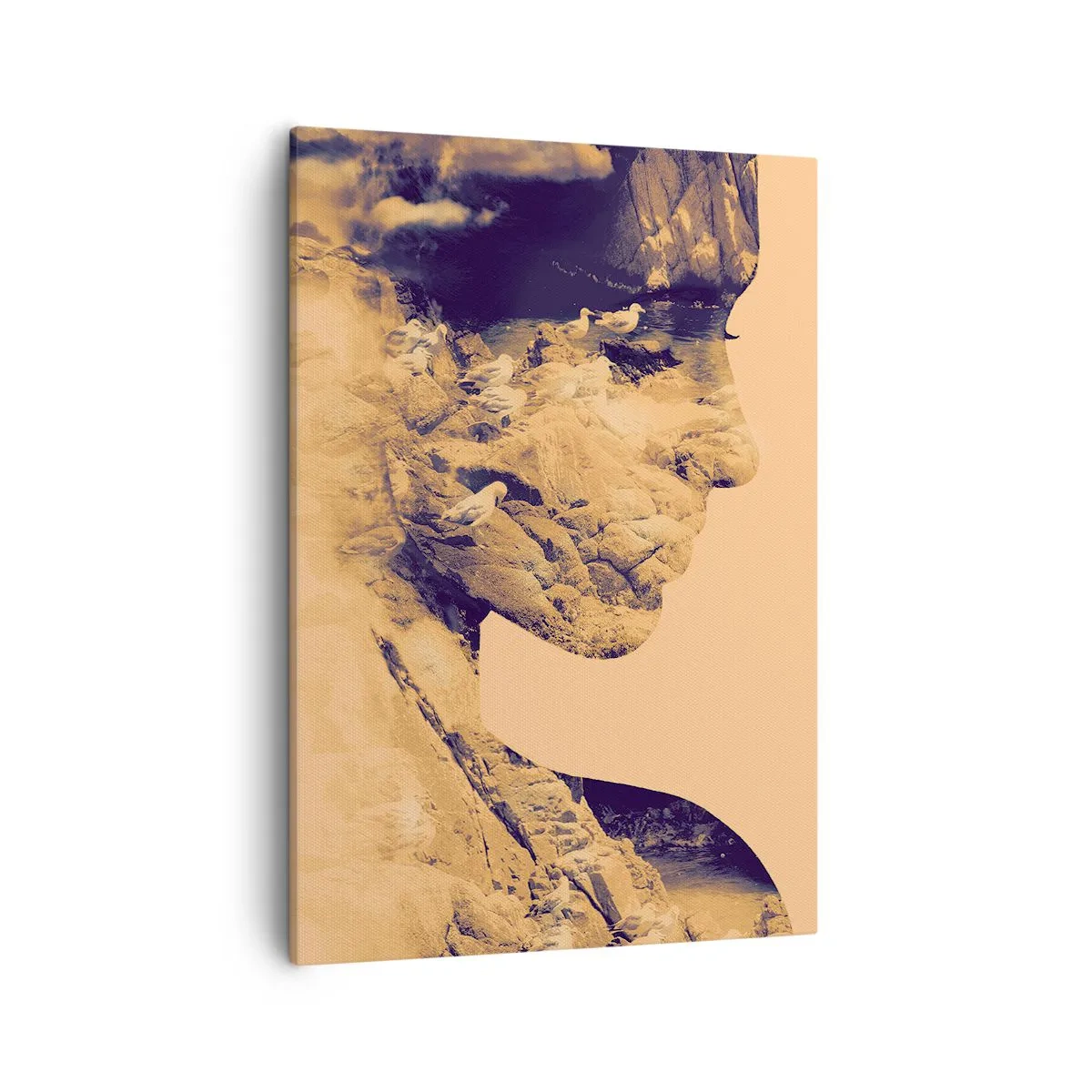 Canvastavla - Bild på duk - Skön av naturen - 50x70 cm
