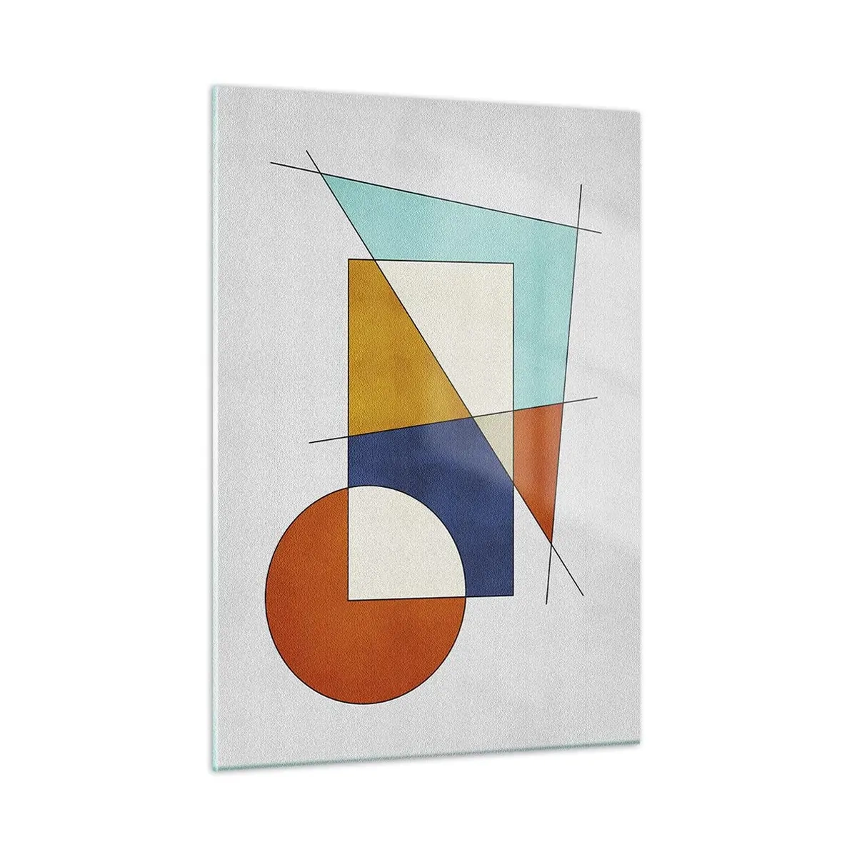 Glastavla - Bild på glas - Abstraktion: modernistiskt nöje - 50x70 cm