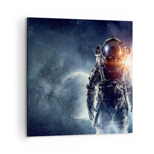 Canvastavla - Bild på duk - Äventyr i rymden - 50x50 cm