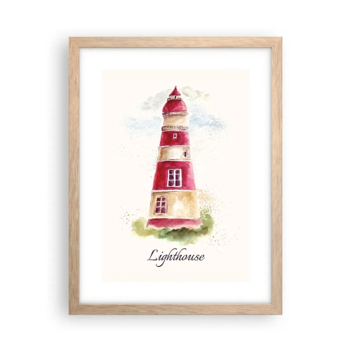 Affisch i ram av ljusek - Det är alltid något väder - 30x40 cm