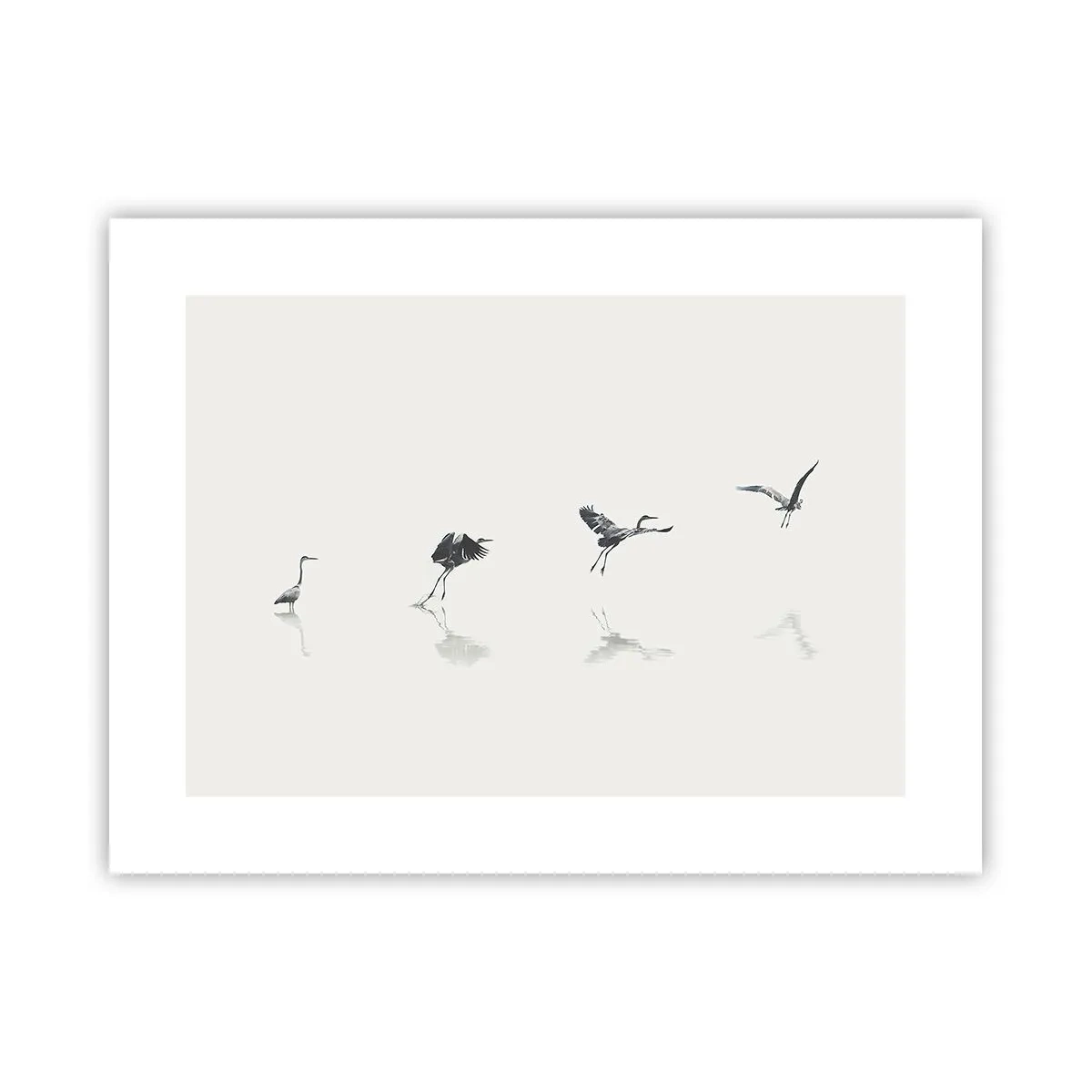 Affisch - Fyra enkla steg - 40x30 cm