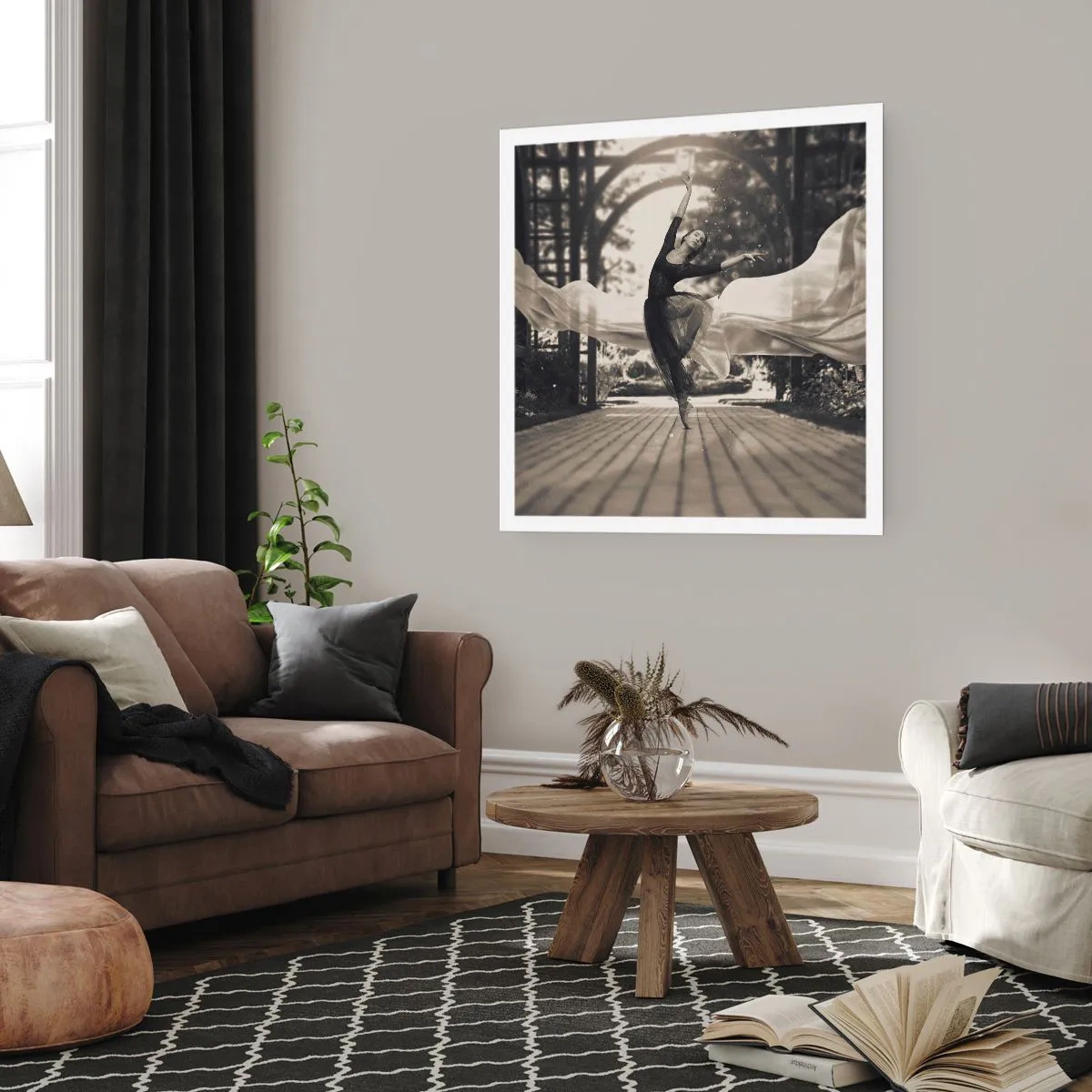 Affisch - Trädgårdsandens dans - 30x30 cm