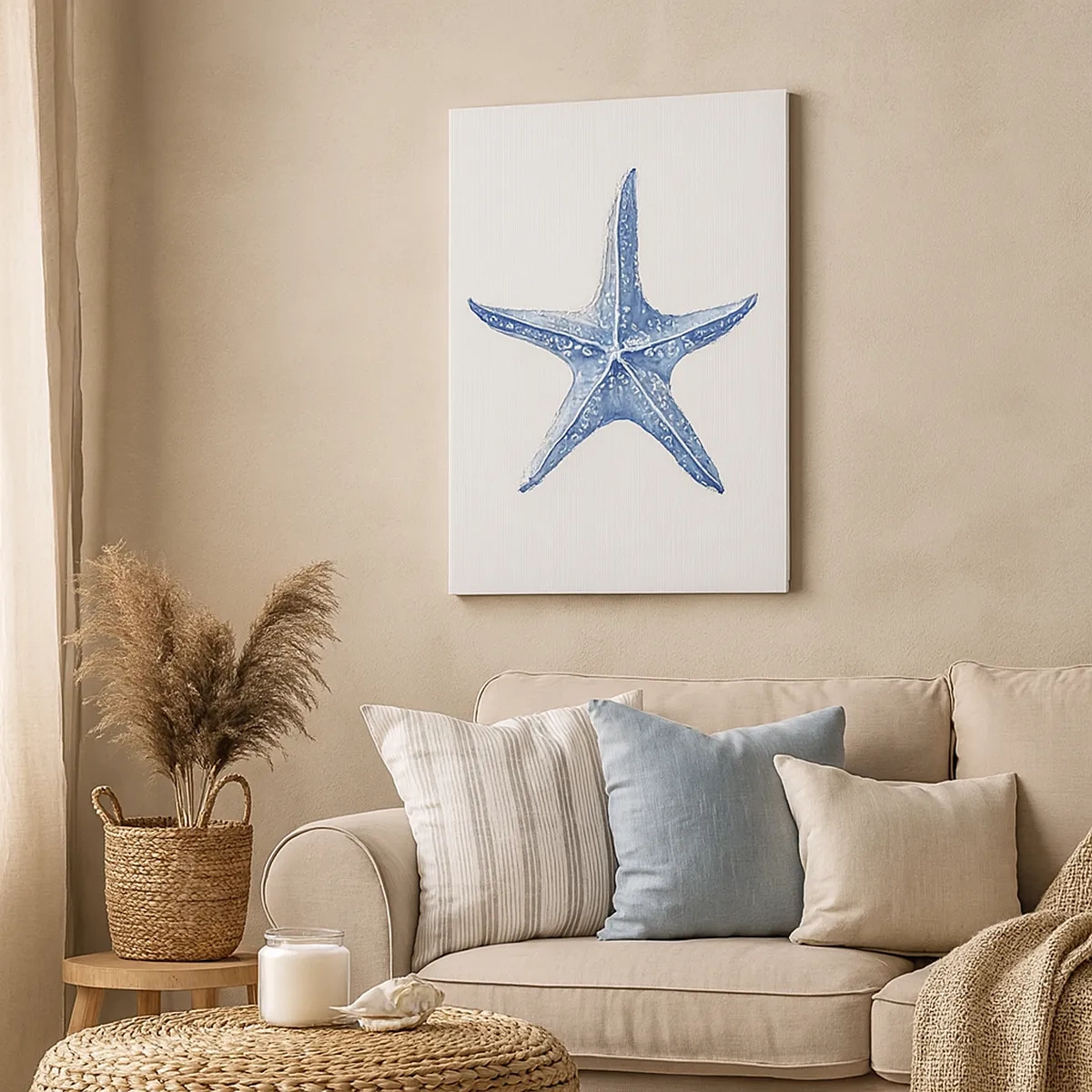 Canvastavla - Bild på duk - Havets stjärna - 50x70 cm