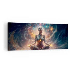 Canvastavla - Bild på duk - Flöde av god energi - 100x40 cm