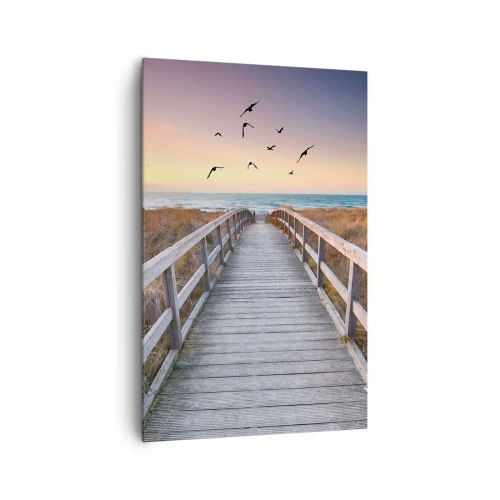 Canvastavla - Bild på duk - Startbana - 80x120 cm