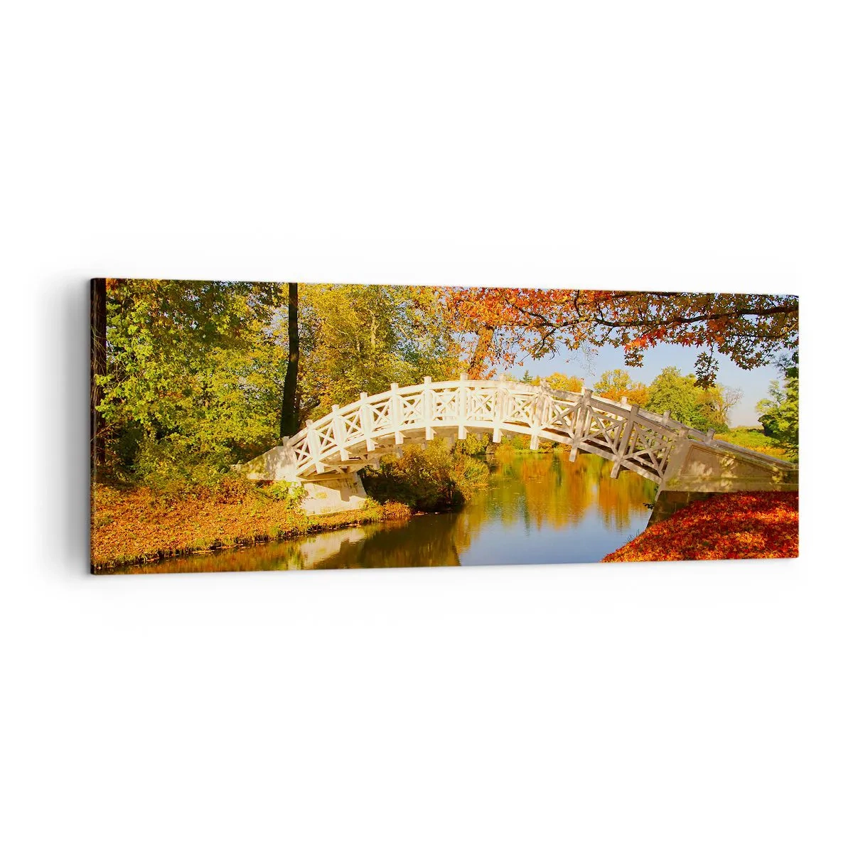 Canvastavla - Bild på duk - På suckarnas vita bro - 140x50 cm
