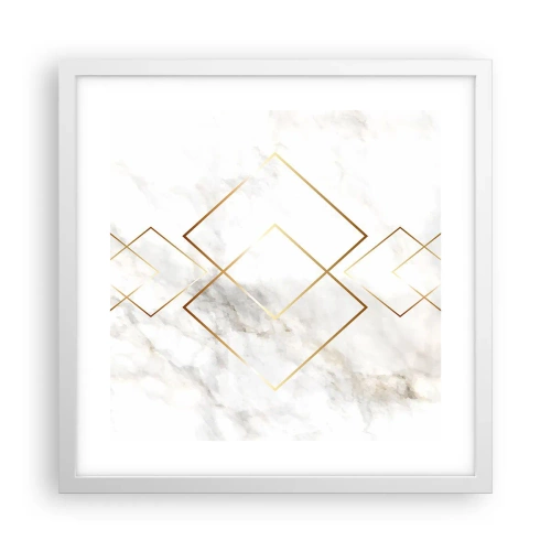 Affisch i vit ram - Utsikt över oändlighet - 40x40 cm