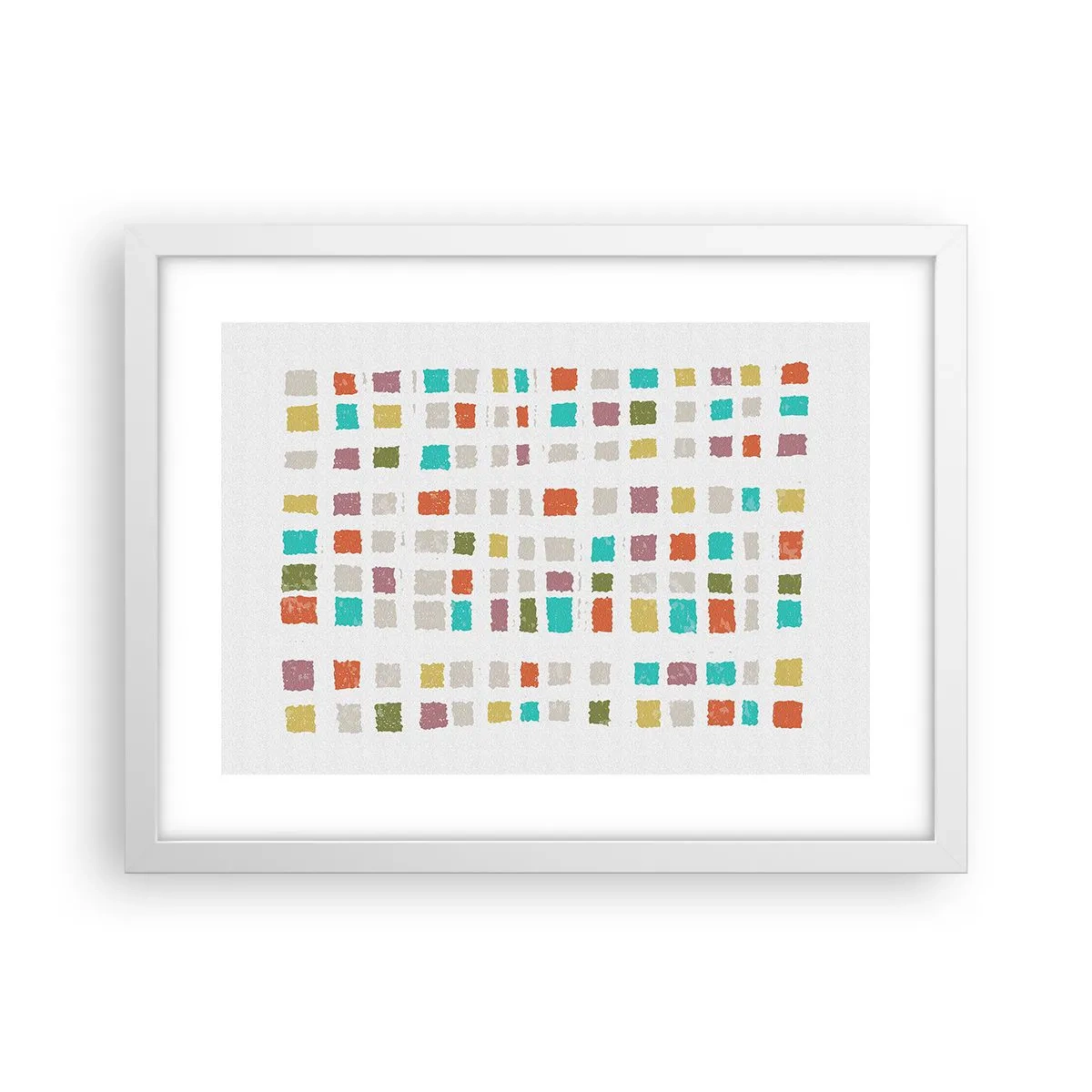 Affisch i vit ram - Ett okänt spel - 40x30 cm