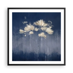 Affisch i svart ram - Som kronblad i vinden - 60x60 cm