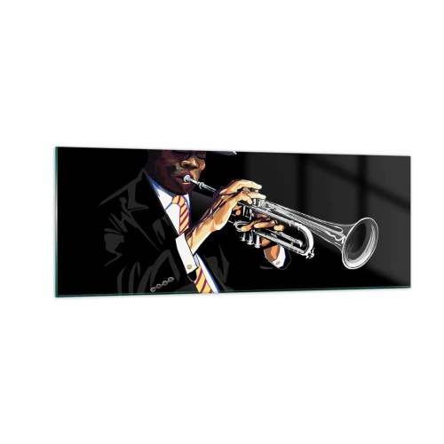 Glastavla - Bild på glas - Gamla skolans charm - 140x50 cm