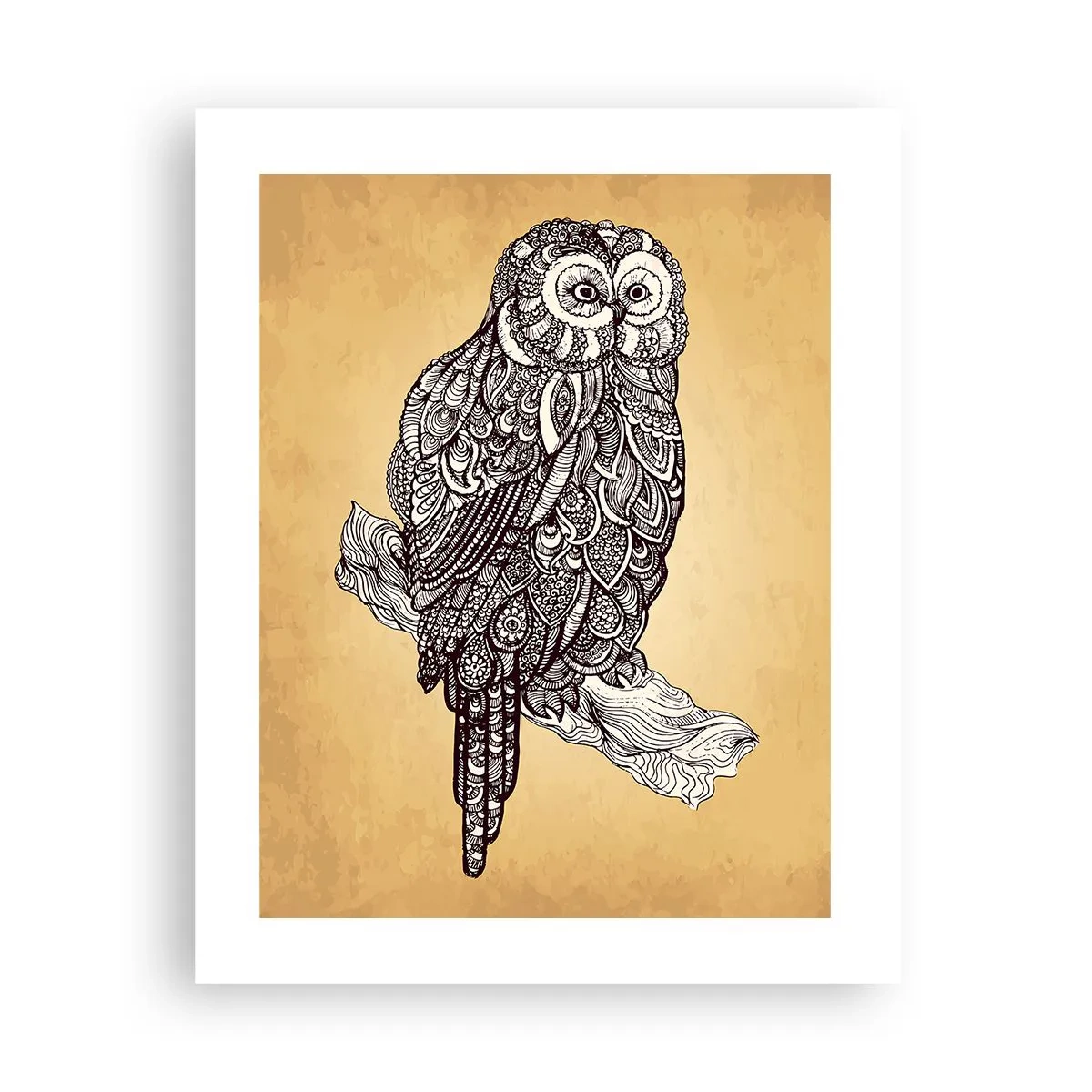 Affisch - Invecklade ornament av visdom - 40x50 cm