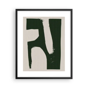 Affisch i svart ram - Vikar av vitt - 40x50 cm