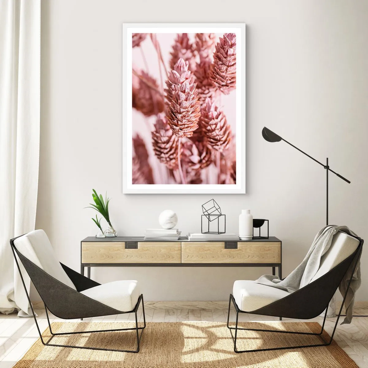 Affisch i vit ram - Skenet bedrar - 70x100 cm