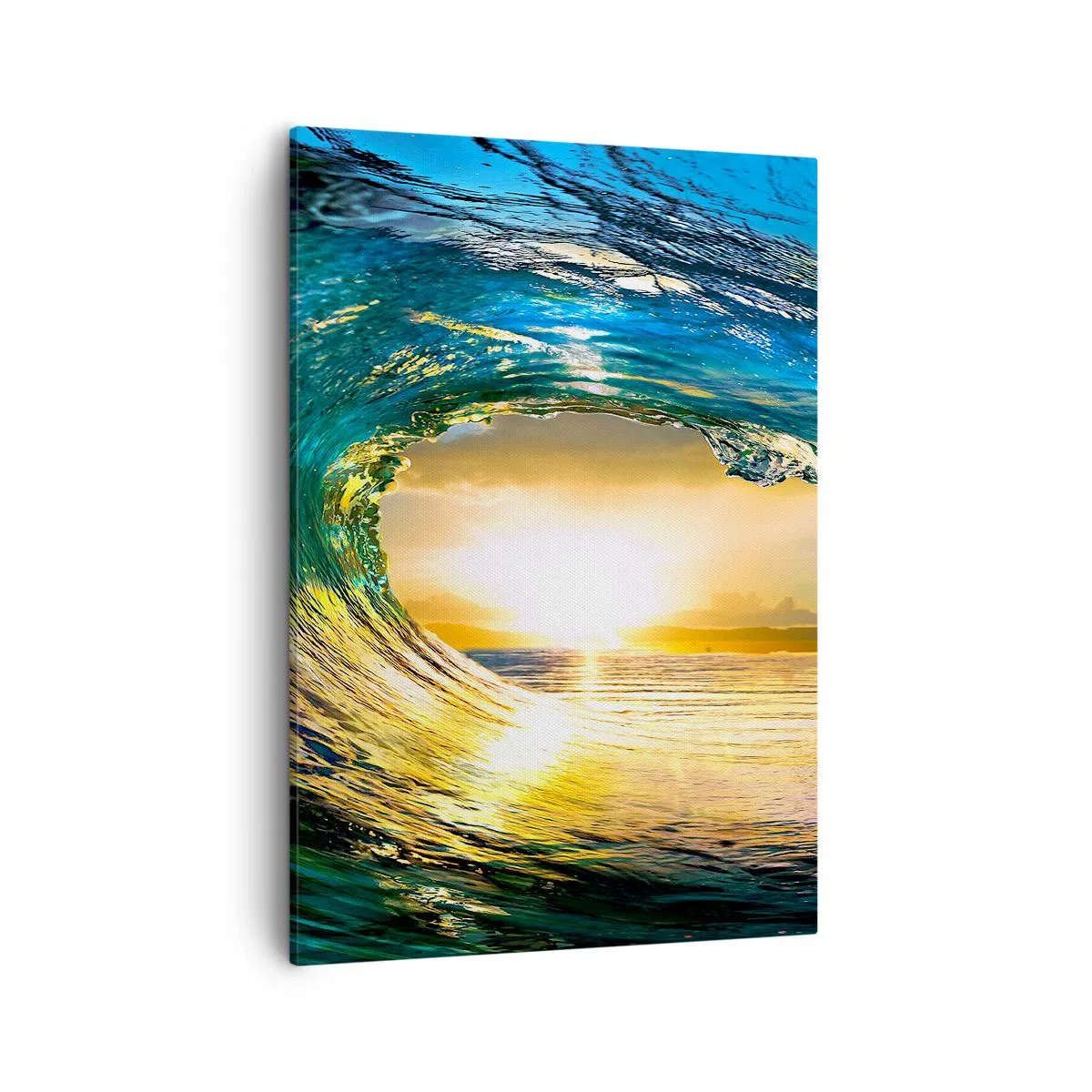 Canvastavla - Bild på duk - I smaragd-guld kristall - 50x70 cm