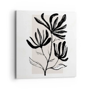 Canvastavla - Bild på duk - Skiss för ett herbarium - 70x70 cm