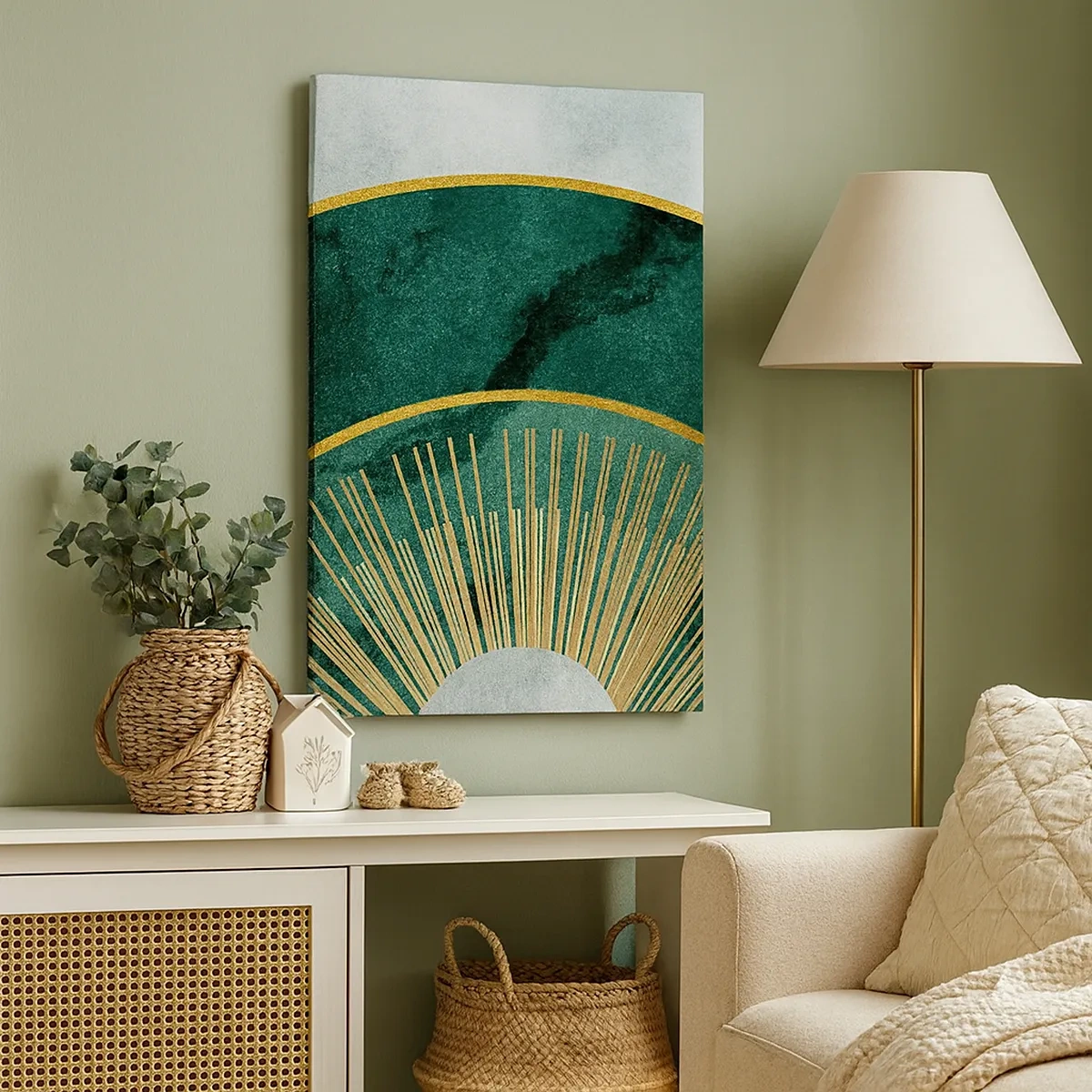 Canvastavla - Bild på duk - Ett annorlunda solsystem - 50x70 cm